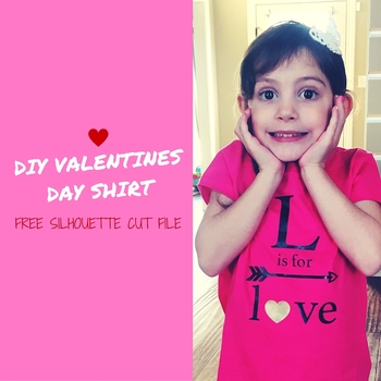free valentine's day shirt cut file
